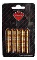 Tampa válvula de ar dourado 20pç modelo bike carro moto