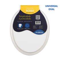 Tampa vaso assento sanitário Branco Padrão Roma Compatível com todas as marcas