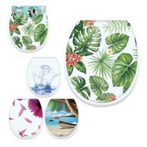 Tampa vaso assento sanitario decorada oval almofadado universal macia todos modelos privada banheiro casa lavabo praia - Yeet