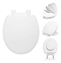 Tampa Vaso Com Fehcamento Automático Antibacteriana Vaso Prima Sanitex 1.6gpf 6.0lpf