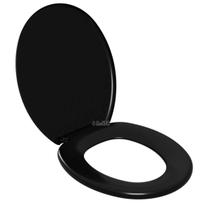 Tampa Vaso Sanitário Assento Soft Macio Universal Oval Preto - Alpha Hidrometais