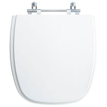 Tampa Vaso Sanitário Madeira Laqueada Fit Branco para bacia Celite