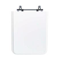 Tampa Vaso Sanitário Madeira Laqueada Square Branco para bacia Incepa Tampa Vaso Sanitário Madeira Laqueada Square Branco para bacia Incepa