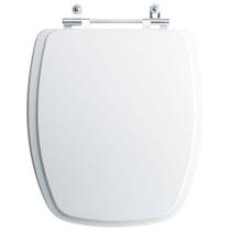 Tampa Vaso Sanitário Madeira Laqueada Viseu Branco para bacia Luzarte