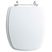 Tampa Vaso Sanitário Poliester Acrilico Primula Plus Branco para bacia Fiori