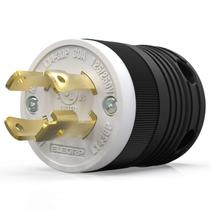 Tampão de bloqueio ELEGRP NEMA L14-30P 30A 125/250V 3P 4W Preto Tampão de bloqueio ELEGRP NEMA L14-30P 30A 125/250V 3P 4W Preto