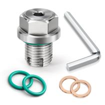 Tampão de Drenagem de Óleo OxyGenie M12.1-1.25 x 15 mm em Aço Inoxidável Tampão de Drenagem de Óleo OxyGenie M12.1-1.25 x 15 mm em Aço Inoxidável