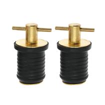 Tampão de drenagem para barco Nayciiy, 2 peças para manusear borracha com latão/aço inoxidável Tampão de drenagem para barco Nayciiy, 2 peças para manusear borracha com latão/aço inoxidável