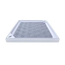 Tampão de Inspeção Simples com Rebaixo 30x30cm Alumínio Branco Tampão de Inspeção Simples com Rebaixo 30x30cm Alumínio Branco