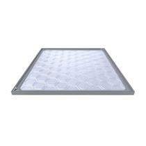 Tampão de Inspeção Simples com Rebaixo 80x80cm Alumínio Fundido Cinza Tampão de Inspeção Simples com Rebaixo 80x80cm Alumínio Fundido Cinza
