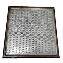 Tampão para casa de máquina 80 x 80 marrom com rebaixo