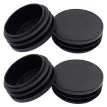 Tampão Plástico Suiwotin 45 mm Redondo Preto para Tubos