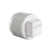 Tampão Plug de Rosca 1/2 Roscável de PVC P/ Saída de Água