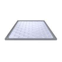 Tampão Simples Com Rebaixo Passagem Inspeção Cinza 50x50cm Tampão Simples Com Rebaixo Passagem Inspeção Cinza 50x50cm