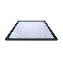 Tampão Simples Com Rebaixo Passagem Inspeção Preto 80x80cm