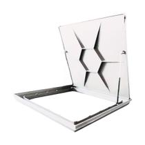 Tampão Tampa Casa De Maquina 80x80 Com Rebaixo Para Piso Aluminio Branco