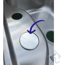 Tampão Tapa Furo De Pias Inox Semi Brilho Plug Tramontina