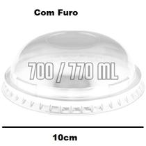 Tampas Bolha Com e Sem Furo 770ml Cristalcopo 30un