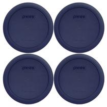 Tampas de armazenamento de alimentos Pyrex 7201-PC 4 xícaras de plástico azul x4 Tampas de armazenamento de alimentos Pyrex 7201-PC 4 xícaras de plástico azul x4