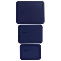 Tampas de armazenamento Pyrex 7210-PC 3 xícaras, 7211 unidades 6 xícaras e 7212-PC 11 xícaras Tampas de armazenamento Pyrex 7210-PC 3 xícaras, 7211 unidades 6 xícaras e 7212-PC 11 xícaras