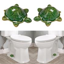 Tampas de banheiro ZUNON Decorative Ceramic Frog, conjunto de 2 Tampas de banheiro ZUNON Decorative Ceramic Frog, conjunto de 2