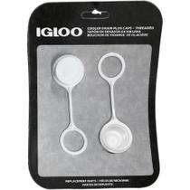 Tampas de bujão de drenagem do refrigerador Igloo 20049 brancas pequenas com corda Tampas de bujão de drenagem do refrigerador Igloo 20049 brancas pequenas com corda