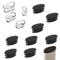 Tampas de cadeira HJYZY, ovais, 15 mm x 30 mm, perna de silicone, 50 unidades Tampas de cadeira HJYZY, ovais, 15 mm x 30 mm, perna de silicone, 50 unidades