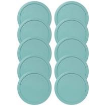 Tampas de contêiner MRX Solutions 5" turquesa, pacote com 10 unidades, herméticas Tampas de contêiner MRX Solutions 5" turquesa, pacote com 10 unidades, herméticas
