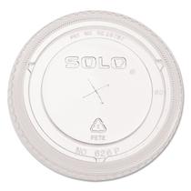 Tampas de copo SOLO 626TS-100 Company-Ultra Clear Flat Cold PET