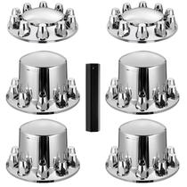 Tampas de cubo de semi-roda Tampa de eixo VEVOR Dome para caminhões Tampas de cubo de semi-roda Tampa de eixo VEVOR Dome para caminhões