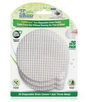 Tampas de drenagem descartáveis Tubshroom Toss 26pk Hair Catcher Tampas de drenagem descartáveis Tubshroom Toss 26pk Hair Catcher
