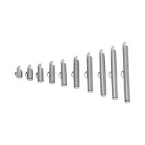 Tampas De Extremidade De Aço Inoxidável 20pcs Fecho Deslizante Conectores Para Fazer Joias DIY