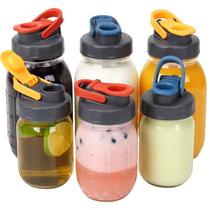 Tampas de frasco de vidro Soligt Regular Mouth Pour Spout Flip Cap, pacote com 6