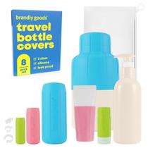 Tampas de garrafas de silicone Brandly Goods Multi-Size Travel