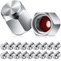 Tampas de haste de válvula Frienda Silver Brass 20 peças para carro e caminhão