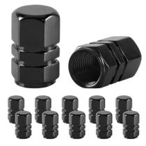 Tampas de haste de válvula JUSTTOP Car Tire 12 unidades universais pretas Tampas de haste de válvula JUSTTOP Car Tire 12 unidades universais pretas