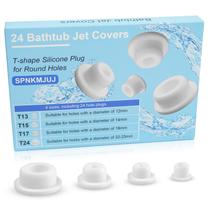 Tampas de jato de banheira SPNKMJUJ Silicone Hole Plug 24 unidades