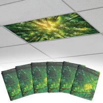 Tampas de luz fluorescente Biubee 4x2 pés, pacote com 6 ímãs Tampas de luz fluorescente Biubee 4x2 pés, pacote com 6 ímãs