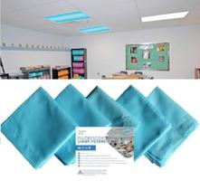 Tampas de luz fluorescente, pacote com 5 filtros magnéticos de 61 x 122 cm