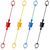 Tampas de mangueira hidráulica, tampa de acoplador rápido de 1/4 de polegada, 4 conjuntos