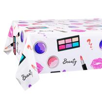 Tampas de mesa, 2 pacotes, SPA, Makeup Party, plástico descartável