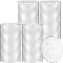 Tampas de plástico descartáveis para copos PET de 200 unidades para 350 ml a 700 mL