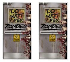 Tampas de porta Beistle Zombie Lab, 152 cm x 76 cm, pacote com 2