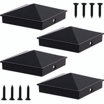 Tampas de poste Azdele True I.D. Aluminium Pyramid 4 x 4 Wood Post Tampas de poste Azdele True I.D. Aluminium Pyramid 4 x 4 Wood Post