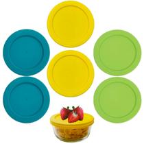 Tampas de reposição Klare Ware 470ml para Pyrex 7200-PC, pacote com 6 Tampas de reposição Klare Ware 470ml para Pyrex 7200-PC, pacote com 6