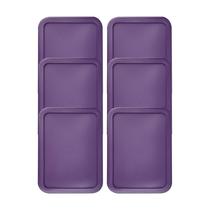Tampas de reposição MRX Solutions para Pyrex, 3 xícaras, 19,7 x 14,6 cm, roxas