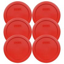 Tampas de reposição para armazenamento de alimentos Pyrex 7201-PC com 4 xícaras (pacote com 6) Tampas de reposição para armazenamento de alimentos Pyrex 7201-PC com 4 xícaras (pacote com 6)