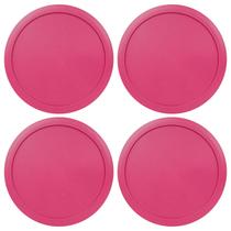 Tampas de reposição para tigelas de vidro Pyrex de 6 e 7 xícaras para armazenamento de alimentos, tampas redondas de plástico de 7,5 polegadas para Pyrex 7402 peças, herméticas e à prova de vazamentos (pacote com 4, fúcsia) Tampas de reposição para tigelas de vidro Pyrex de 6 e 7 xícaras para armazenamento de alimentos, tampas redondas de plástico de 7,5 polegadas para Pyrex 7402 peças, herméticas e à prova de vazamentos (pacote com 4, fúcsia)