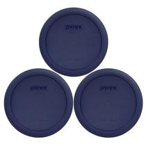 Tampas de reposição Pyrex 7201-PC, 4 xícaras, azul escuro, redondas, pacote com 3 Tampas de reposição Pyrex 7201-PC, 4 xícaras, azul escuro, redondas, pacote com 3