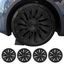 Tampas de roda Sweetglow Tesla Model Y 19 Matte Black ABS Tampas de roda Sweetglow Tesla Model Y 19 Matte Black ABS